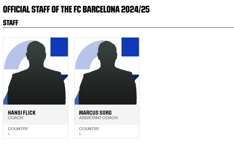 西甲官方：巴萨主帅弗里克、助教马库斯-索格完成注册